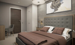24 Maritime View - Block A - 2BedApt Bedroom Night